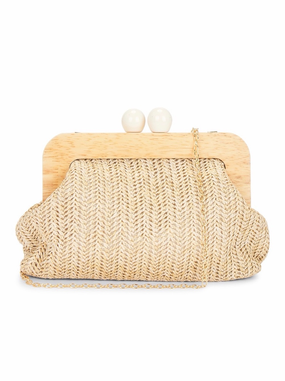 8 Other Reasons Woven Frame Clutch in Natural